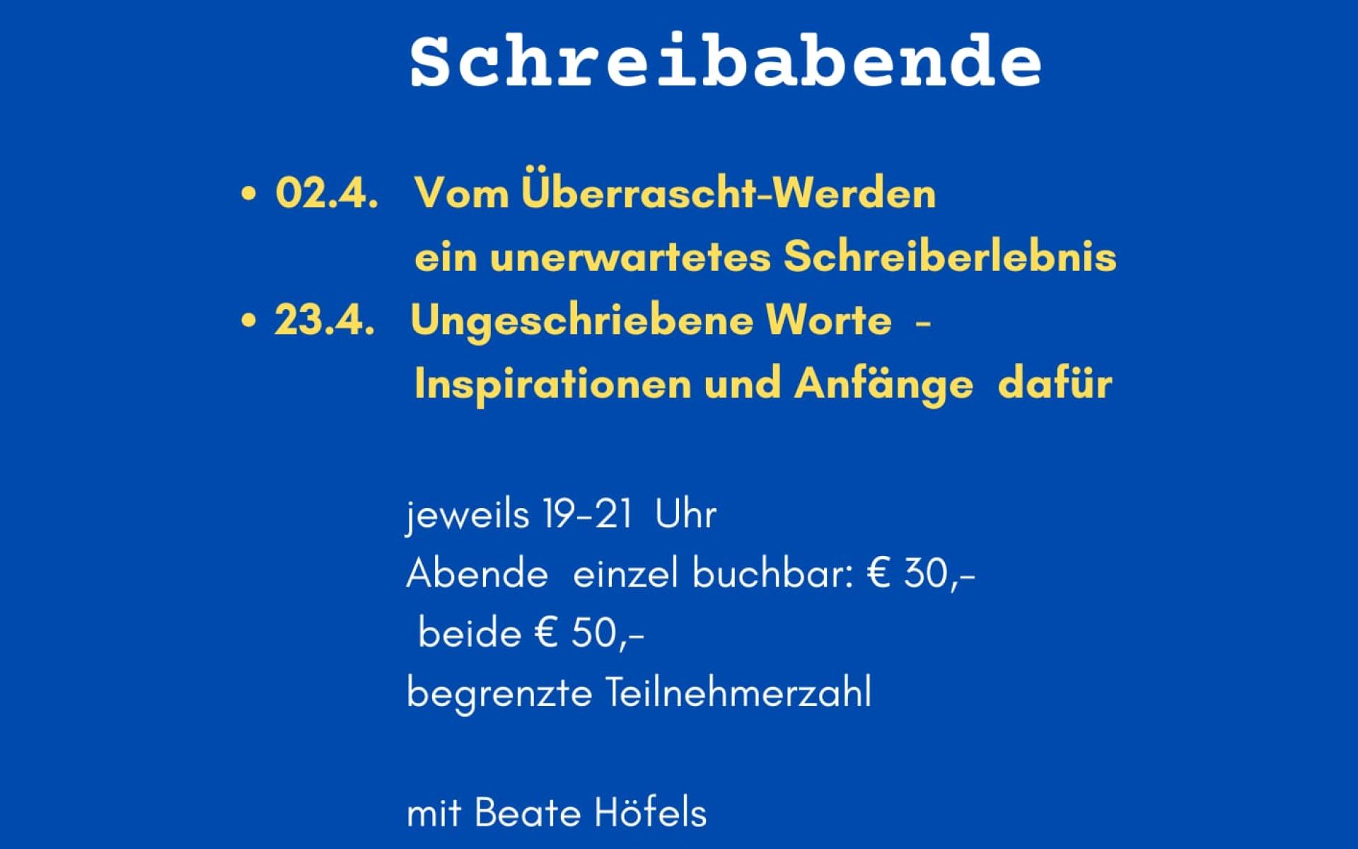 Schreibabende 